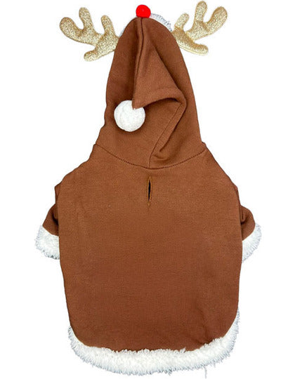 Personalisierter Rentier-Hoodie für Hunde