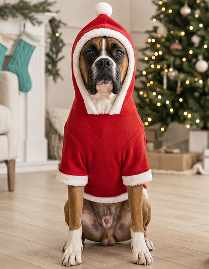 Personalisierter Santa-Hoodie für Hunde